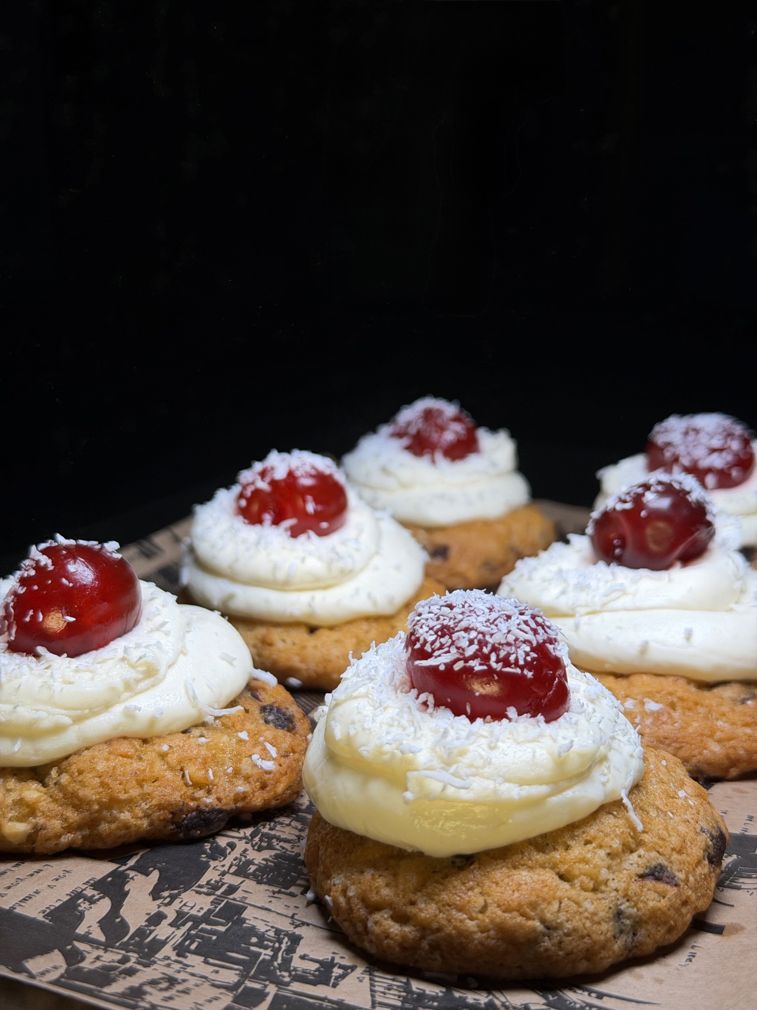 Кукис бисквита с маскарпоне и череша 20бр